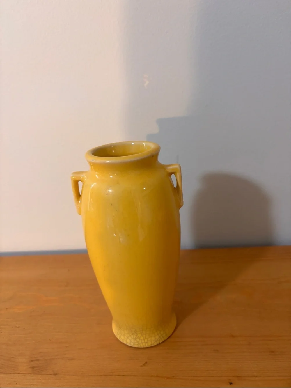 1921 Roseville Pottery Rosecraft Yellow Vase and Bowl